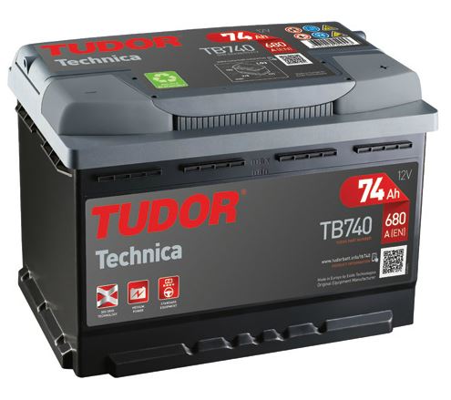 Tudor Technica 12V/74Ah/ 680A AKB 278x175x190